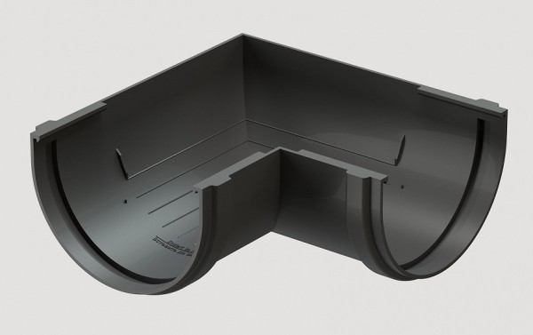 Угловой элемент 90˚ПВХ Docke STANDART серый купить в Камышине