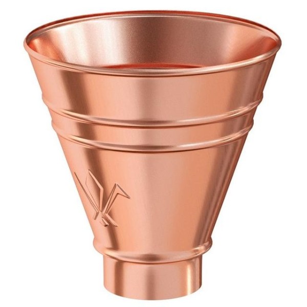 Водосток Aquasistem, система 150/100 - Воронка водосборная круглая медная купить в Камышине