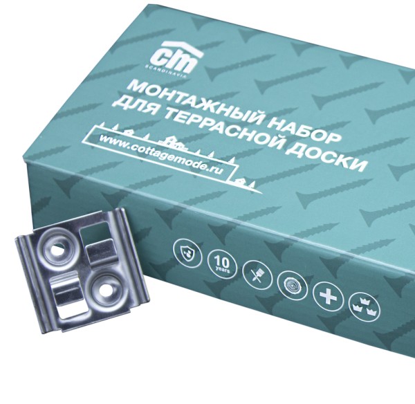 Монтажный набор для террасной доски из дпк CM Decking купить в Камышине