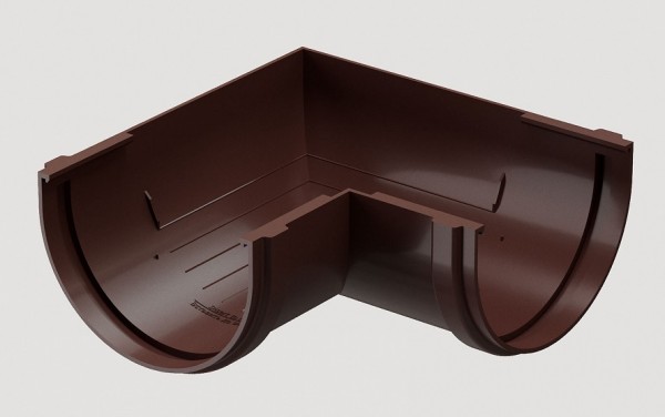 Угловой элемент 90˚ПВХ Docke STANDART Тёмно-коричневый купить в Камышине