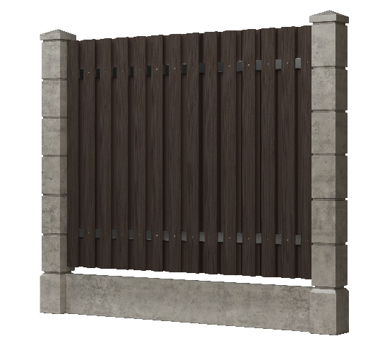 Заборная доска GRINDERDECO, ДПК, тиснение "дуб" Венге купить в Камышине