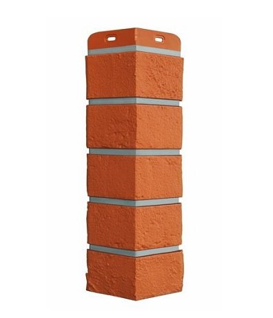 Угол Grand Line состаренный кирпич премиум Терракотовый (шов RAL 7006) купить в Камышине