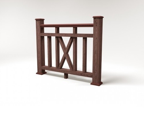 Ограждение из ДПК FG6 шоколад купить в Камышине