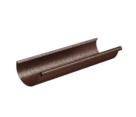 Водосток Aquasistem, Система 150/100 - Желоб водосточный 3 метра RAL 8017 Коричневый matt купить в Камышине