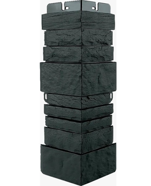 Угол наружный Альта-Профиль Скалистый камень ЭКО Графит купить в Камышине