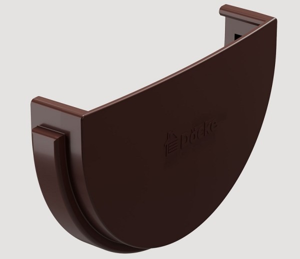 Заглушка желоба ПВХ Docke STANDART Тёмно-коричневый купить в Камышине