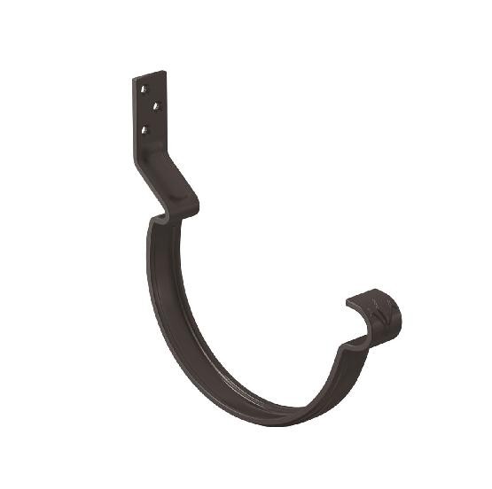 Водосток Aquasistem, система 150/100 - Крюк крепления желоба короткий RR 32 Тёмно Коричневый купить в Камышине