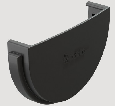 Заглушка желоба ПВХ Docke STANDART серый