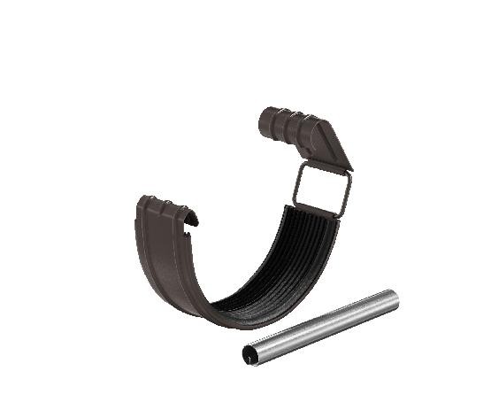 Водосток Aquasistem, система 125x90 - Соединитель желоба в комплекте RR 32 Тёмно-Коричневый купить в Камышине