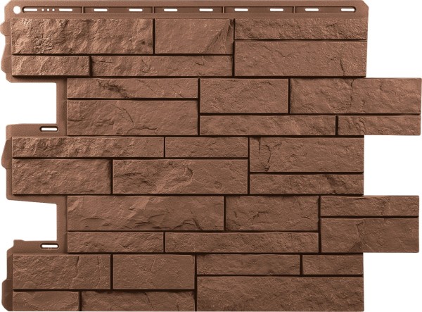 Фасадная панель Альта-Профиль Шотландия Терракотовый купить в Камышине