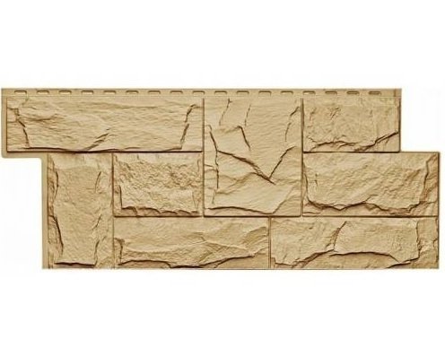 Фасадная панель T-Сайдинг-Гранит Леон Бежевый купить в Камышине