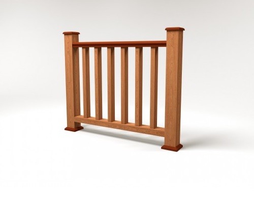 Ограждение из ДПК FG5 терракот купить в Камышине