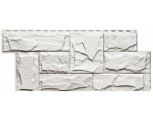 Фасадная панель T-Сайдинг-Гранит Леон Белый купить в Камышине