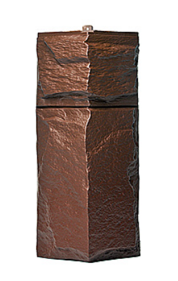 Угол T-Сайдинг-ЭКО-1 Гранит Леон - Браун купить в Камышине