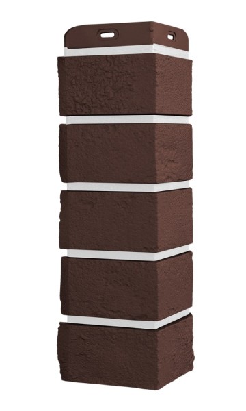 Угол Grand Line состаренный кирпич Элит каштан, ШОВ белай купить в Камышине