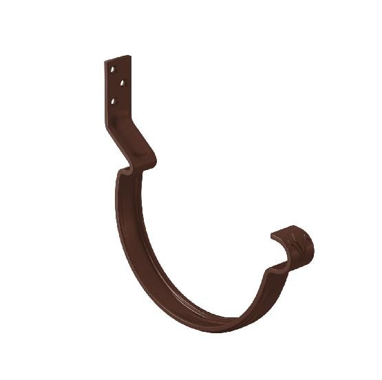 Водосток Aquasistem, система 150/100 - Крюк крепления желоба короткий RAL 8017 Коричневый купить в Камышине