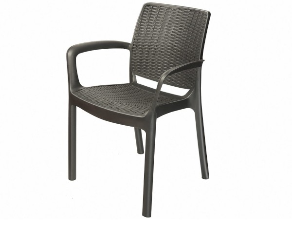 Стул с подлокотниками JERSEY Коричневый купить в Камышине