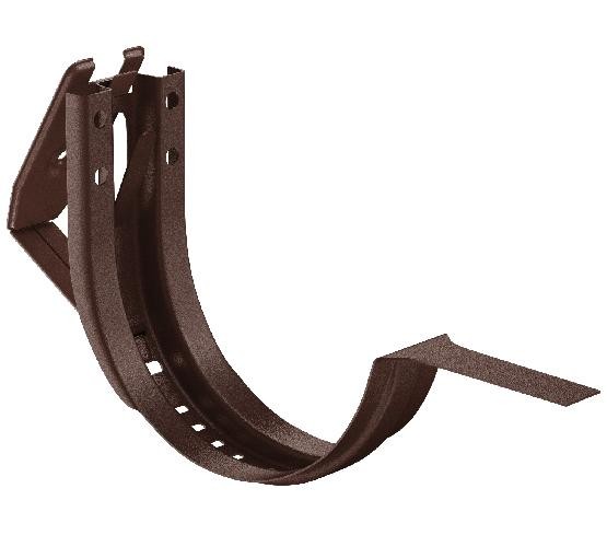 Водосток Aquasistem, Система 150/100 - Крюк крепления желоба короткий регулируемый RAL 8017 Коричневый matt купить в Камышине