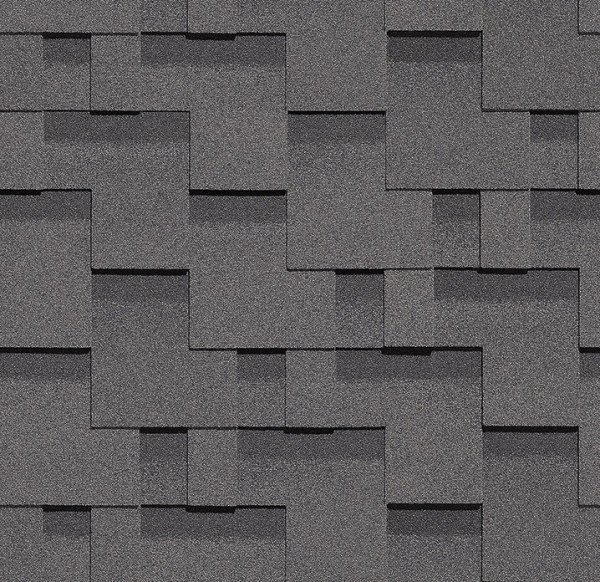Гибкая черепица Docke, коллекция Тетрис – Серый купить в Камышине