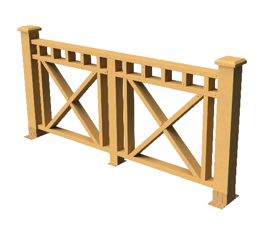 Ограждения декоративное ДПК GRINDERDECO Виктория песчаник купить в Камышине