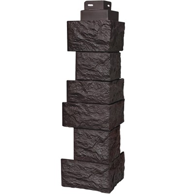 Угол наружный FineBer “Дикий камень” Коричневый