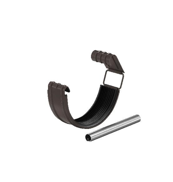 Водосток Aquasistem, система 125x90 - Соединитель желоба с резиновым уплотнителем RR 32 Тёмно Коричневый купить в Камышине