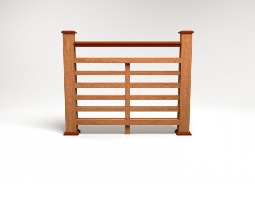 Ограждение из ДПК FG4 терракот купить в Камышине