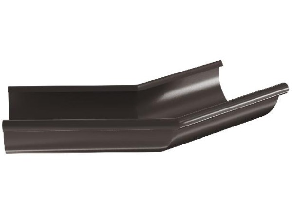 Водосток Aquasistem, система 125x90 - Угол желоба, наружный 135° RR 32 Тёмно-Коричневый купить в Камышине