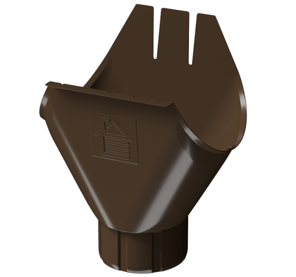 Воронка желоба D125 Döcke STAL PREMIUM Каштан, (RAL 8017) купить в Камышине