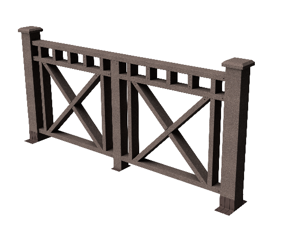 Ограждения декоративное ДПК GRINDERDECO Виктория венге купить в Камышине