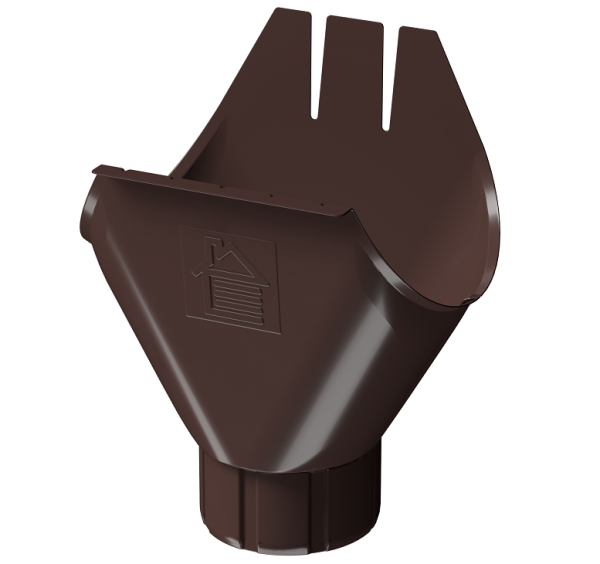 Воронка желоба D125 Döcke STAL PREMIUM Шоколад, (RAL 8019) купить в Камышине