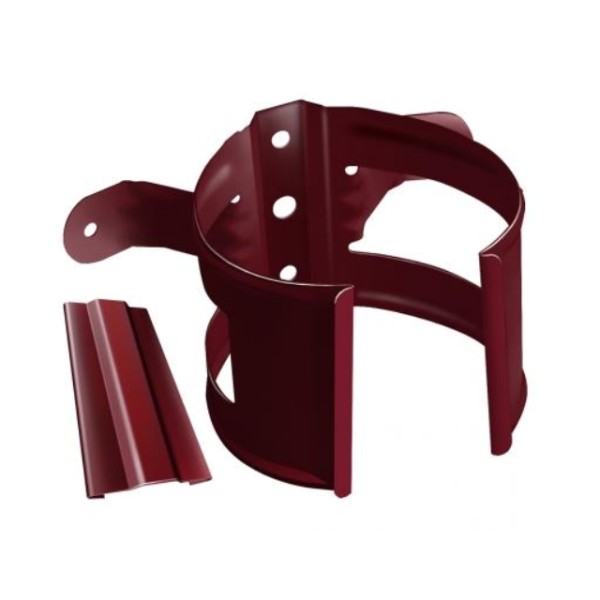 Водосток Grand Line 125x90 – Кронштейн трубы на дерево RAL 3005 купить в Камышине