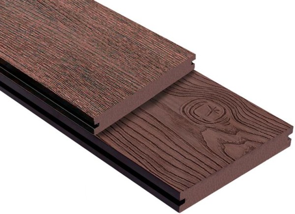 Террасная доска ДПК Outdoor 3D полнотелая STORM/OCEAN BROWN коричневая микс купить в Камышине