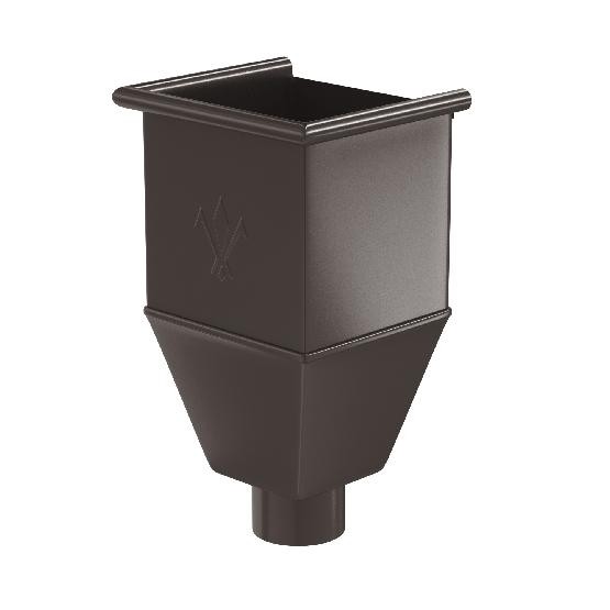 Водосток Aquasistem, система 150/100 - Воронка_водосборная удлиненая RR 32 Тёмно-Коричневый купить в Камышине