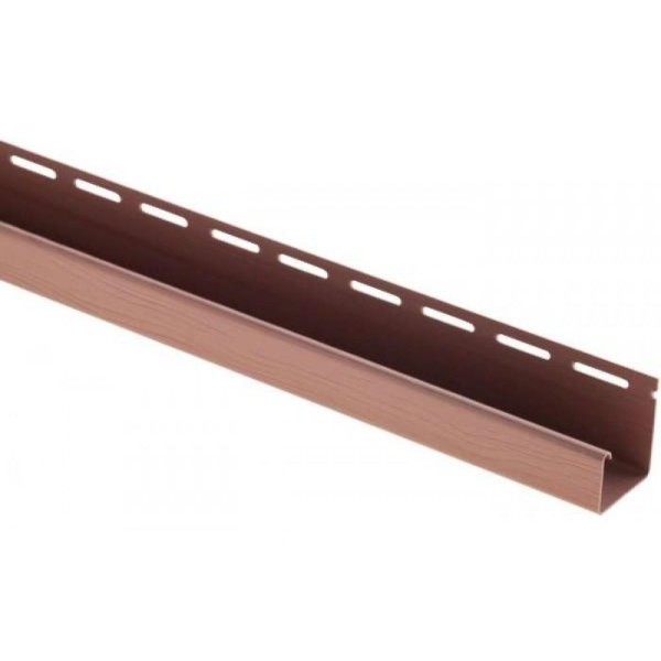 J-профиль Люкс Крашенный, T-15, ВН, Красно-коричневый купить в Камышине