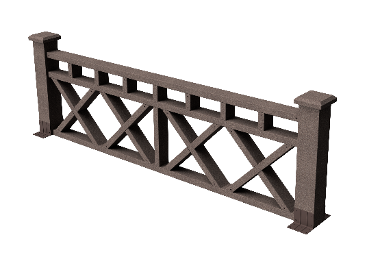 Ограждения декоративное ДПК GRINDERDECO Бэйли венге купить в Камышине