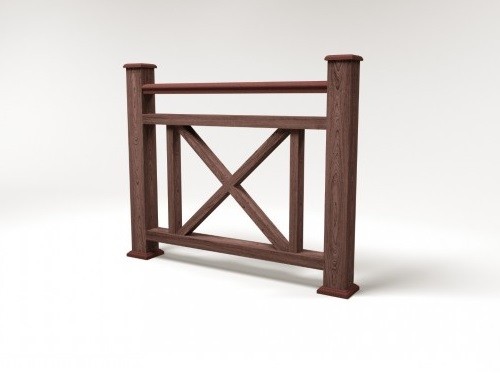 Ограждение из ДПК FG2 шоколад купить в Камышине