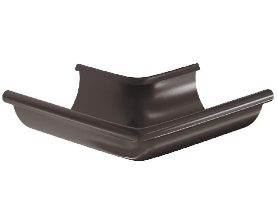 Водосток Aquasistem, система 125x90 -  Угол желоба, наружный 90° RR 32 Тёмно Коричневый купить в Камышине