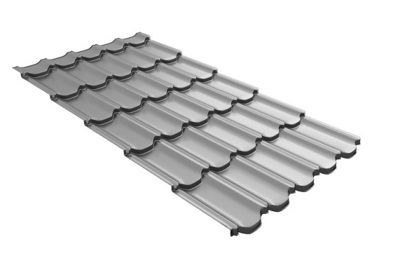 Металлочерепица квинта плюс с 3D резом 0,45 PE RAL 7004 сигнальный серый купить в Камышине