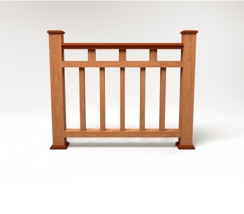 Ограждение из ДПК FG1 терракот купить в Камышине