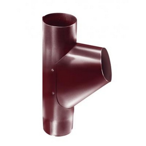 Водосток Grand Line 125x90 – Тройник трубы RAL 3005 купить в Камышине