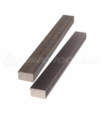 Брус лавочный ДПК полнотелый Savewood тёмно-коричневый