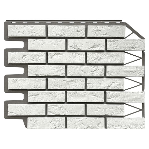 Фасадная панель FineBer, Кирпич Баварский, Белый купить в Камышине