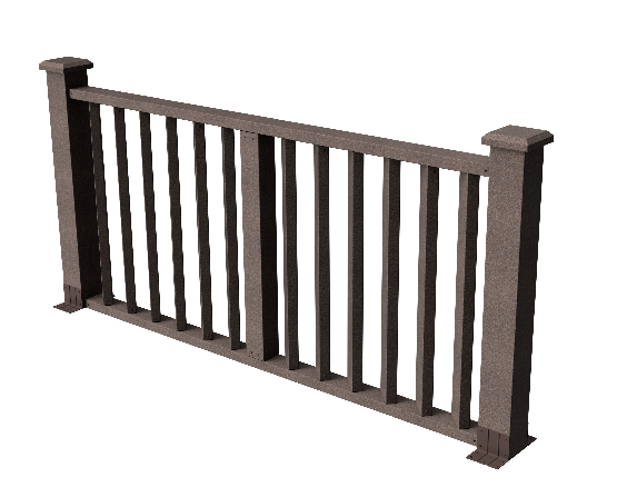 Ограждения декоративное ДПК GRINDERDECO Бруклин венге купить в Камышине