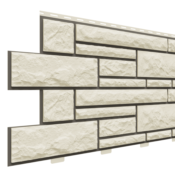 Фасадная панель Доломит, Брусчатка Доломит Слоновая кость (2м) купить в Камышине