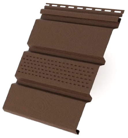 Софит с центральной перфорацией, коричневый купить в Камышине