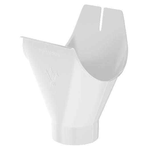 Водосток Aquasistem, система 150x100 - Воронка желоба RR 20 Мраморно-белый купить в Камышине