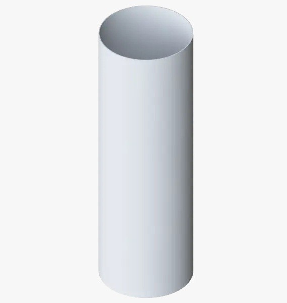 Водосток Альта-Профиль ПВХ – Труба водосточная 3м (белый) купить в Камышине