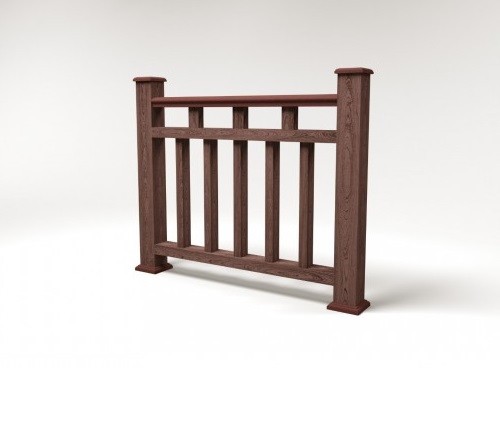 Ограждение из ДПК FG1 шоколад купить в Камышине