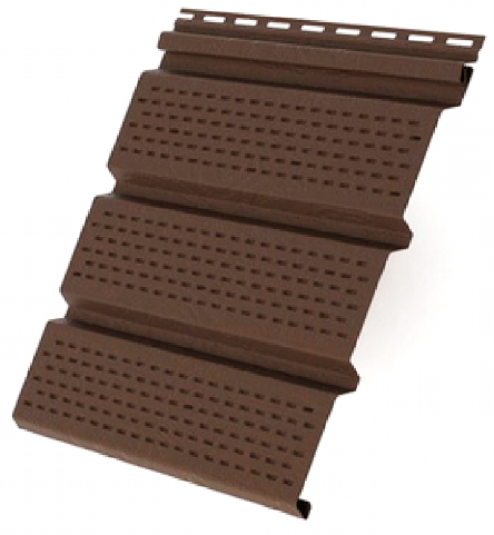 Софит полностью перфорированный, коричневый купить в Камышине